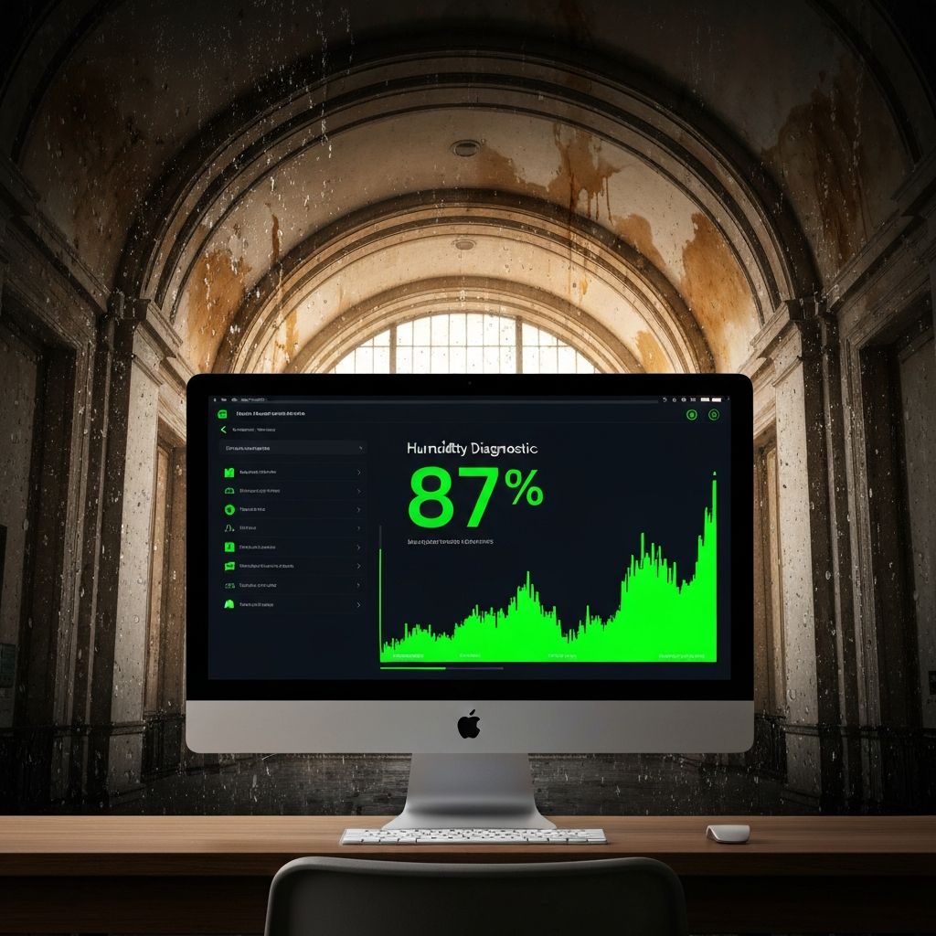 Interface ACO-HABITAT - Diagnostic d'humidite par IA avec analyse a 87%