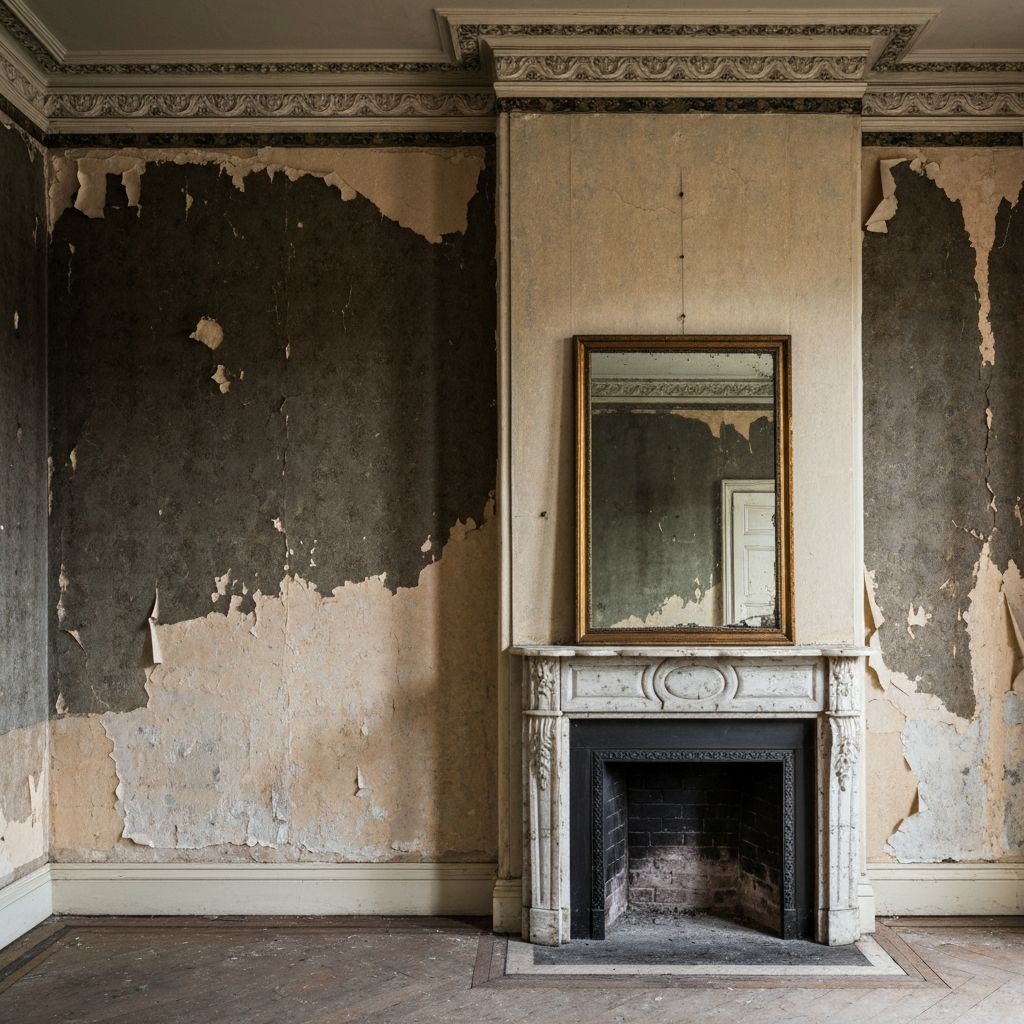 Degats d'humidite dans un interieur